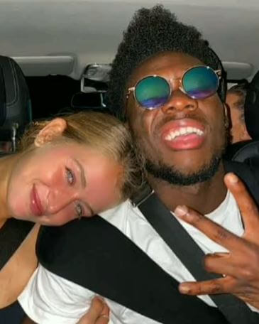 Victoria Davies son Alphonso Davies with his ex-girlfriend Jordyn Huitema.